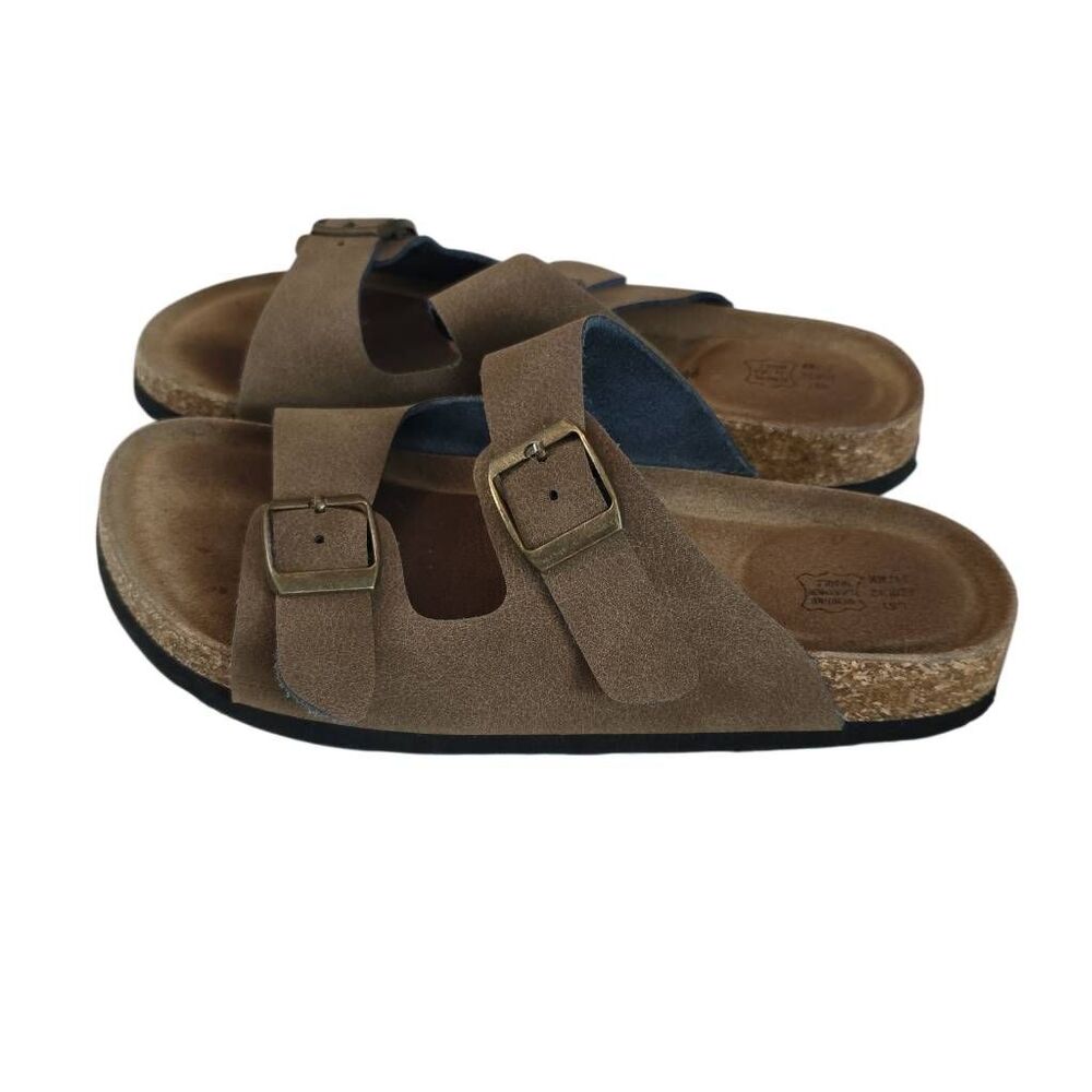 Project Cloud Girls Size 1 Leather Strap Buckle Sandals